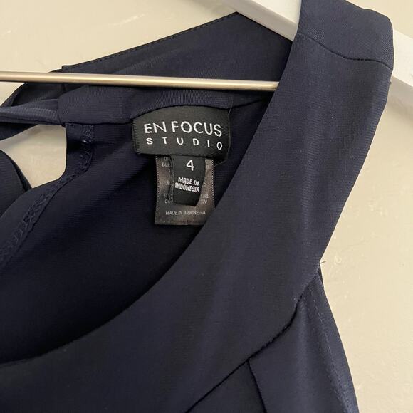 En Focus Studio Color Block Sleeveless Dress size 4 - Picture 2 of 5